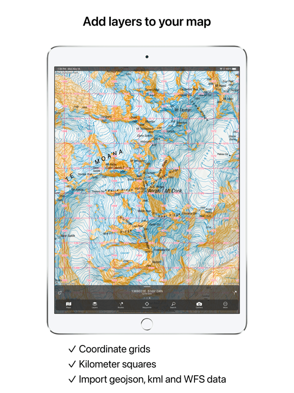 Topo GPS - Topographic maps iPad screenshot 8 - Navigation app