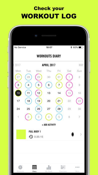 Gym Life - Workout Planner Screenshot