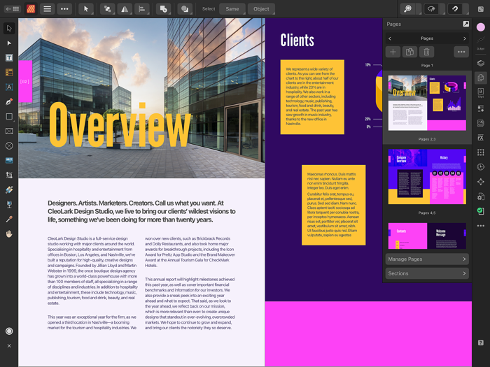 Affinity Publisher 2 for iPad