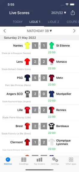 Game screenshot Live Scores of Football France mod apk