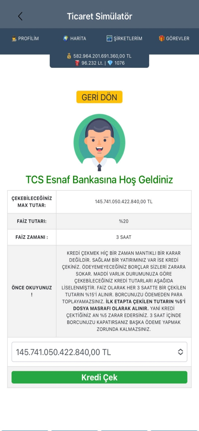Ticaret Simülatör
