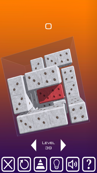 Unblock Red Brick. 3D Space Screenshot