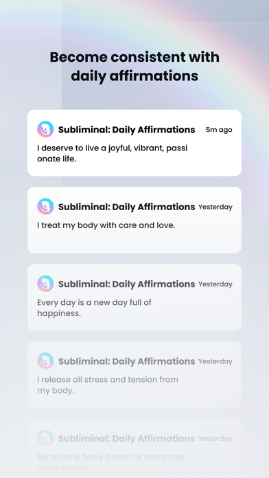 Subliminal:Affirmations&Quotes Screenshot