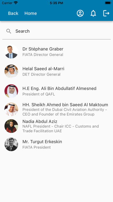 FIATA Events Screenshot