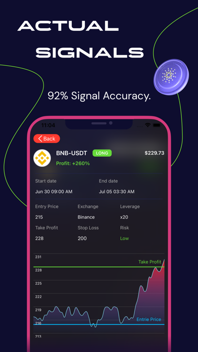 Crypto trading signals & news Screenshot