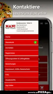 mani döner - pizzeria hünxe iphone screenshot 3