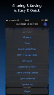 mylocation - gps coordinates iphone bildschirmfoto 4