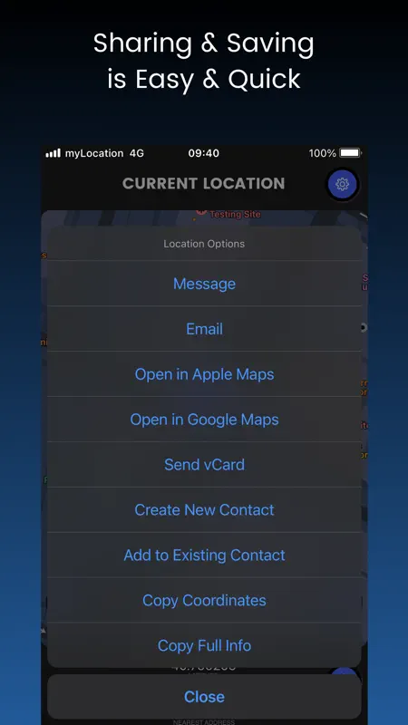 myLocation - GPS Coordinates screenshot 4 of 5