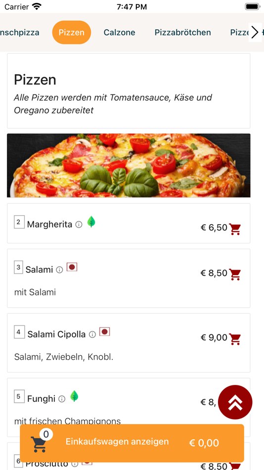 #3. Anant Pizzaservice (iOS) Podle: Kartik Kartik