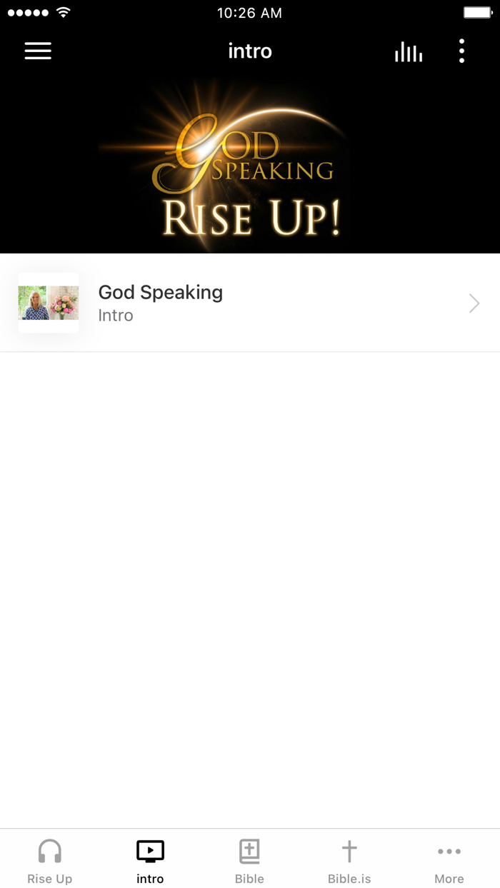 God Speaking Rise Up