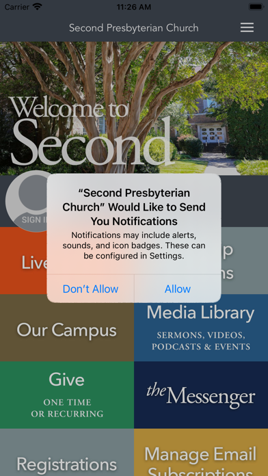 Second Presbyterian Church Screenshot