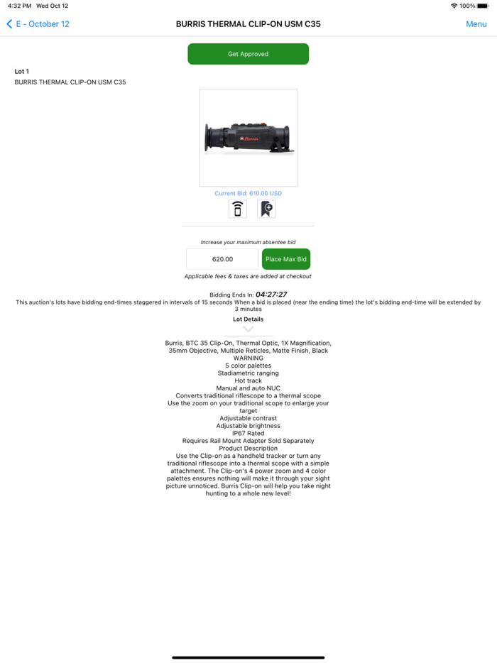 Online Hunting Auctions