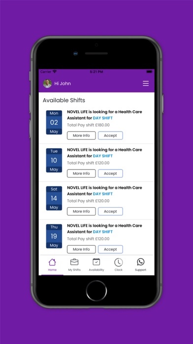 365 Care Services Screenshot