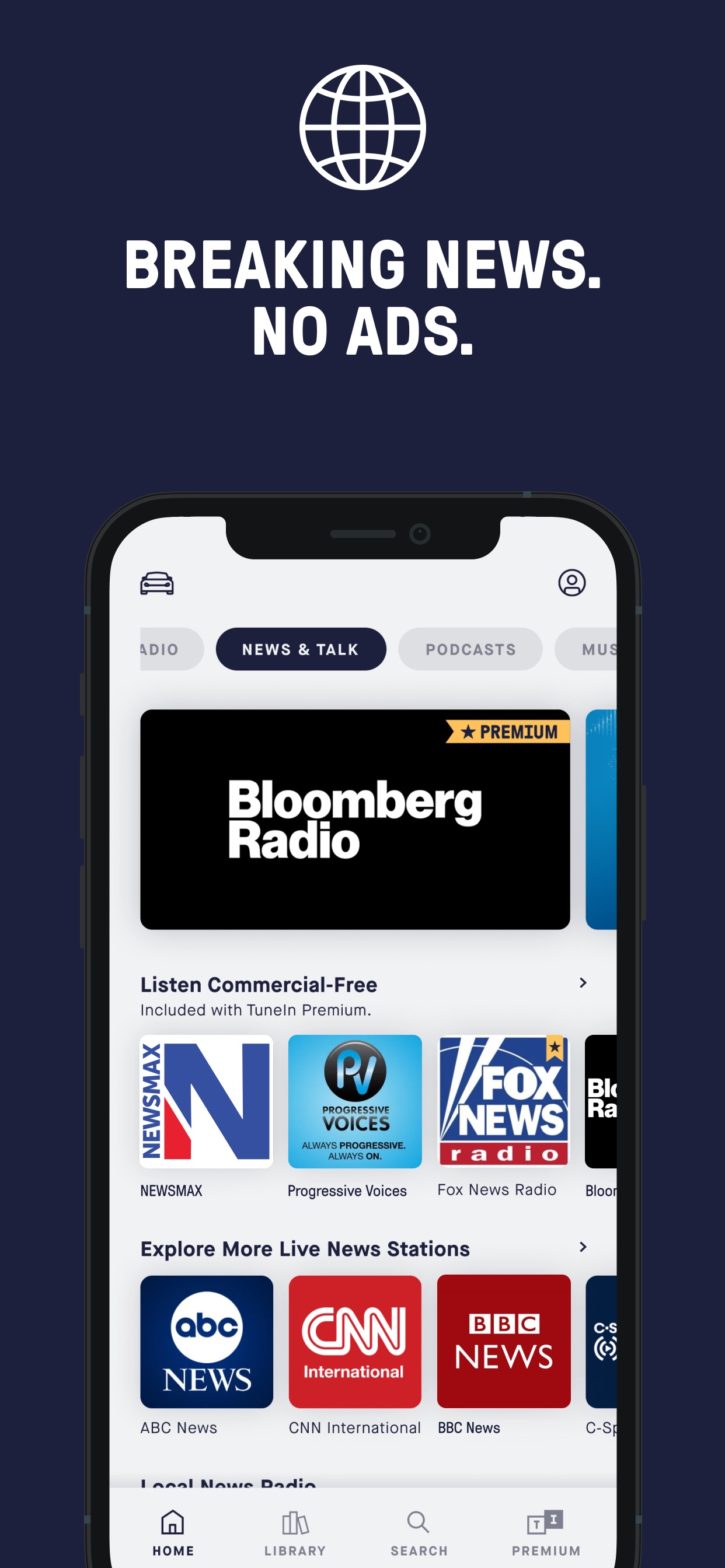 TuneIn Radio: Music & Sports 스크린샷 5