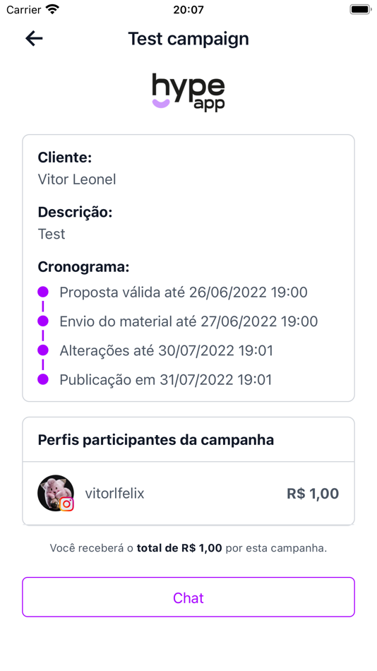 #3. Hype App (iOS) By: Voce no Hype Marketing e Entretenimento LTDA