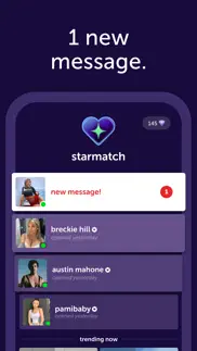 starmatch: chat with creators iphone screenshot 1