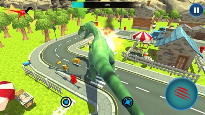City Destruction Dinosaur Game Screenshot