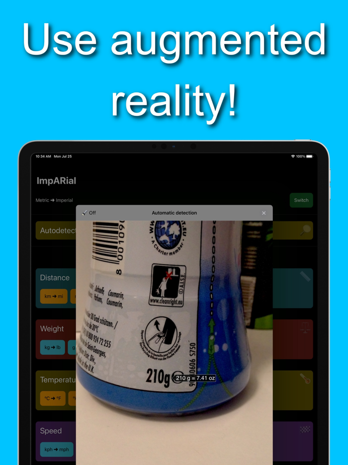 ImpARial – AR unit converter