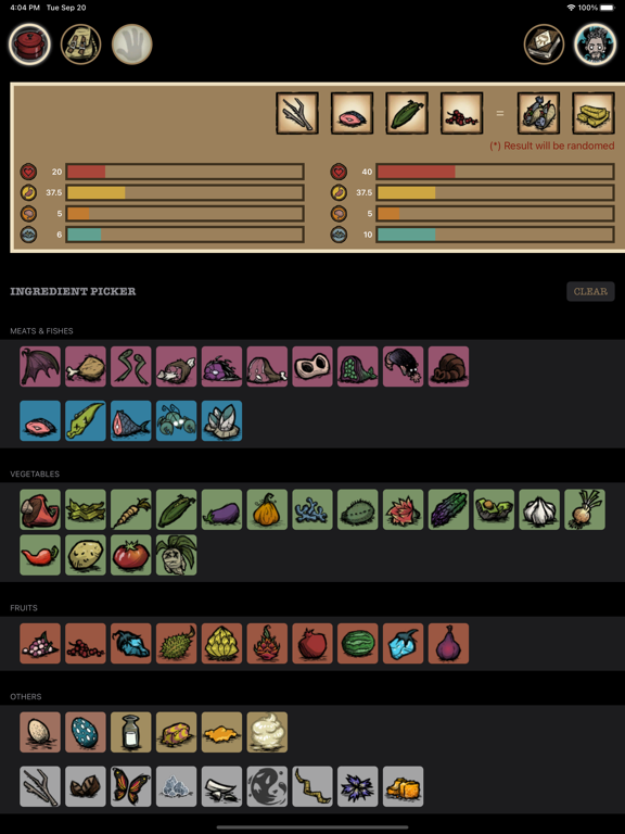 Screenshot #4 pour Don't Starve Cookbook