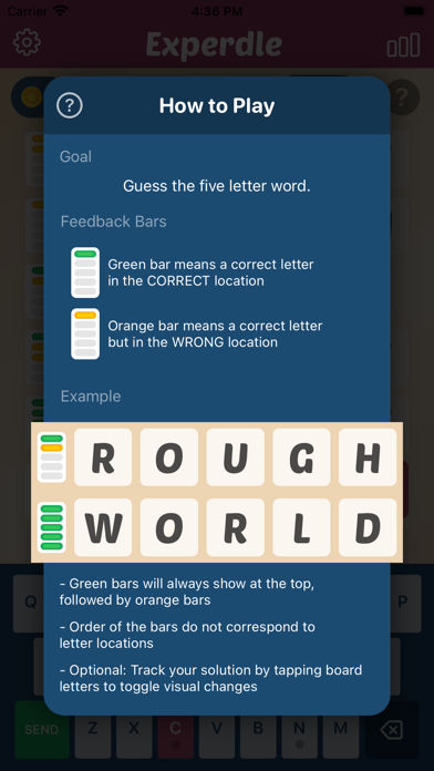 Experdle - For Word Experts Screenshot