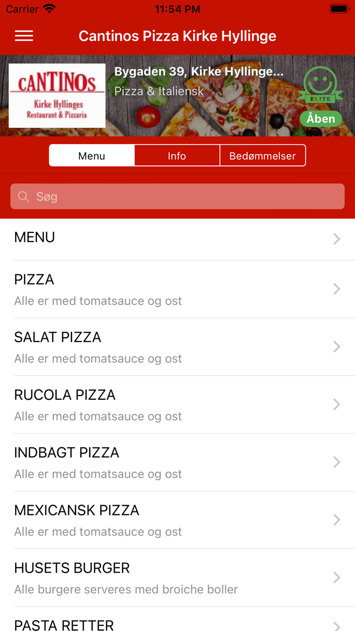 Cantinos Pizza Kirke Hyllinge