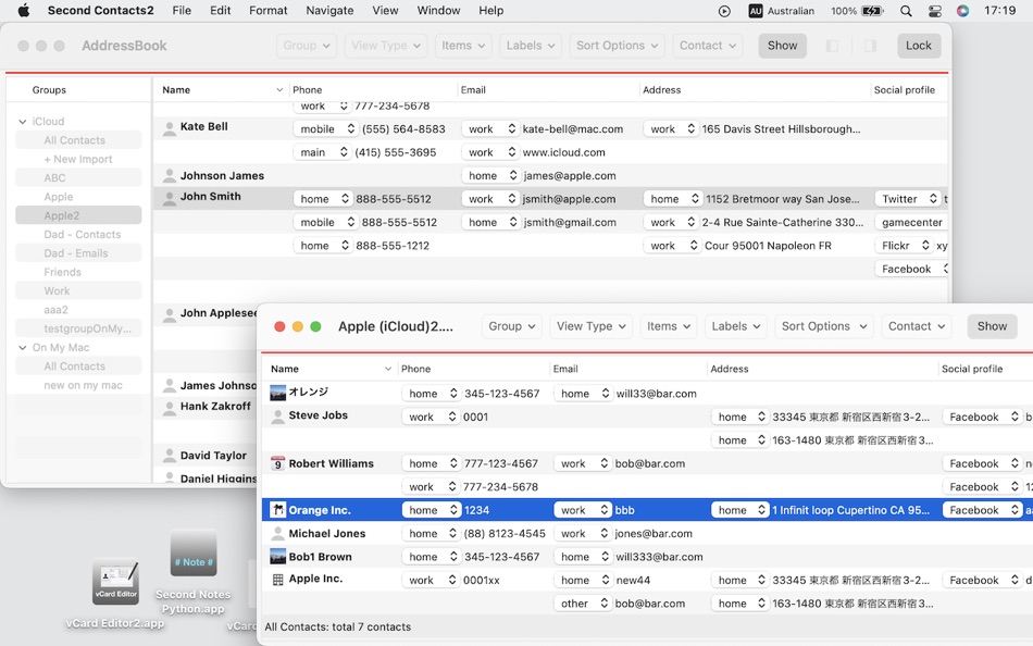 Second Contacts2 - 3.4.7 - (macOS)