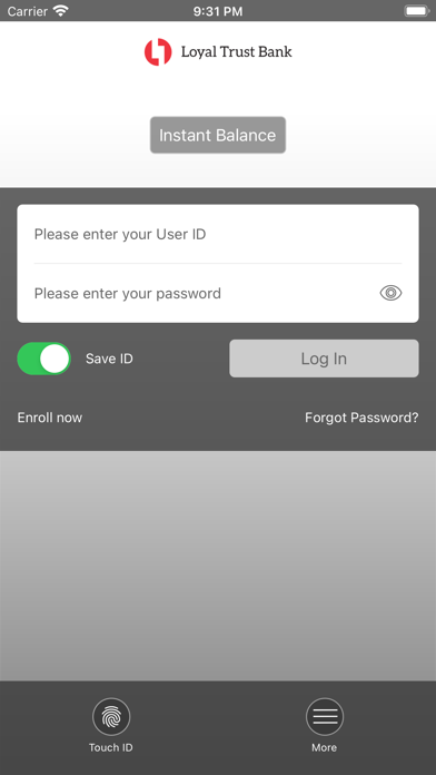 Loyal Trust Bank Screenshot