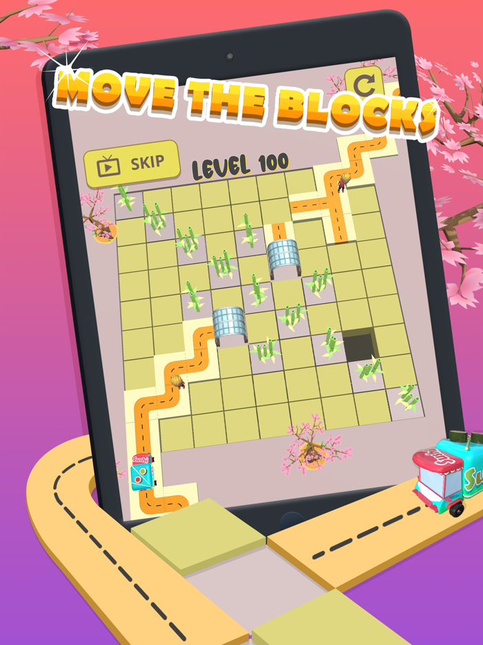 Sushi Truck-Sliding Puzzle 3D