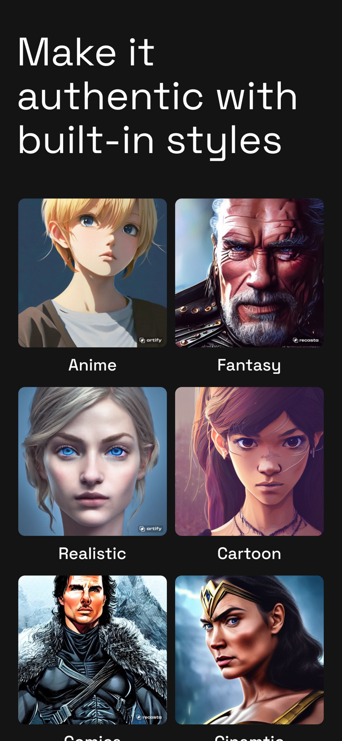 Recasty AI celebs mashups