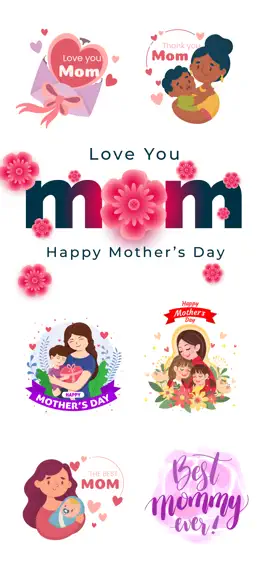 Game screenshot Mother's Day Cards & Stickers mod apk