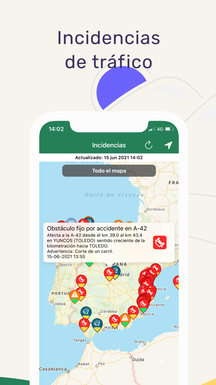 DGTCam-Cameras and incidences