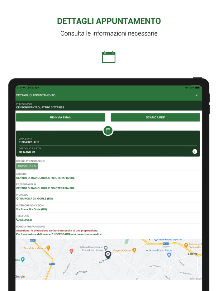 SALUTILE Prenotazioni