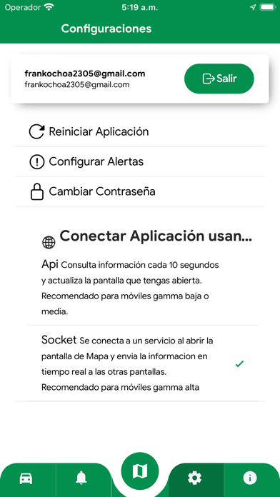 CERDYCOMJF GPS Screenshot