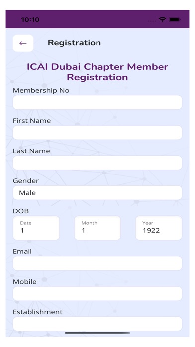 ICAI Dubai Chapter Screenshot