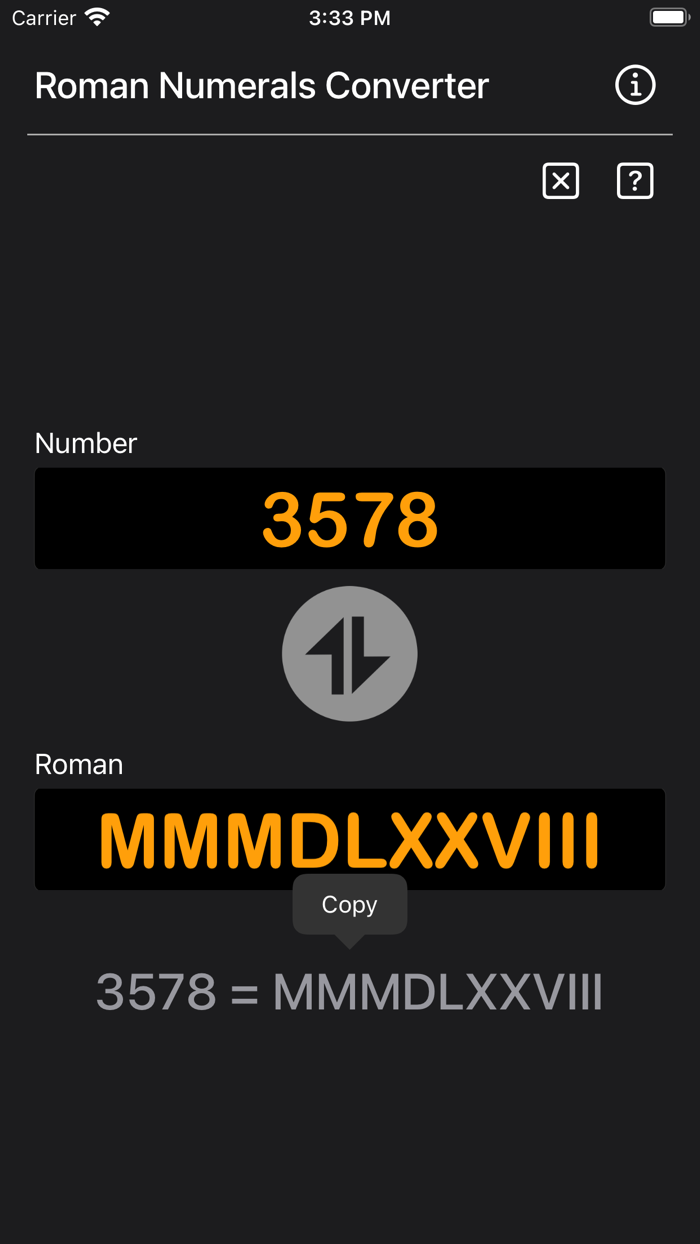 Roman Numerals Converter Plus