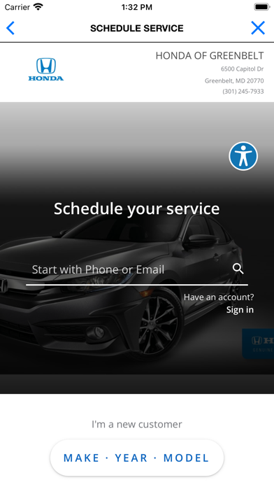 Honda of Greenbelt Screenshot
