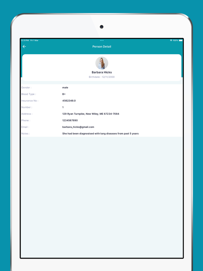 HealthDiary Medical History