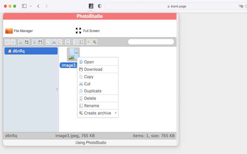 App screenshot