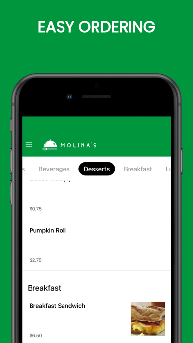Molinas Cafe And Catering Screenshot