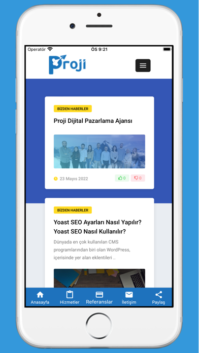 Proji Dijital Pazarlama Ajansı Screenshot