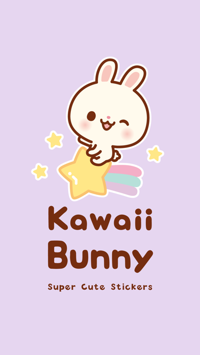 Kawaii Bunny Stickers (Global) Screenshot