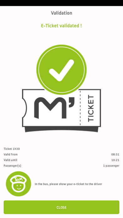 M'Ticket - Ticket mobile TaM Screenshot