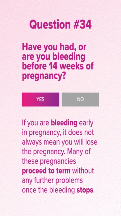 Is my pregnancy high risk? Screenshot