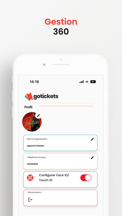 Go Tickets Organisateur Screenshot