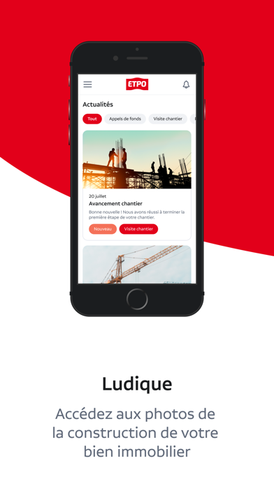 ETPO Immobilier Espace Client Screenshot