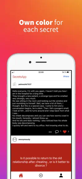 Game screenshot SecretsApp - anonymous stories apk