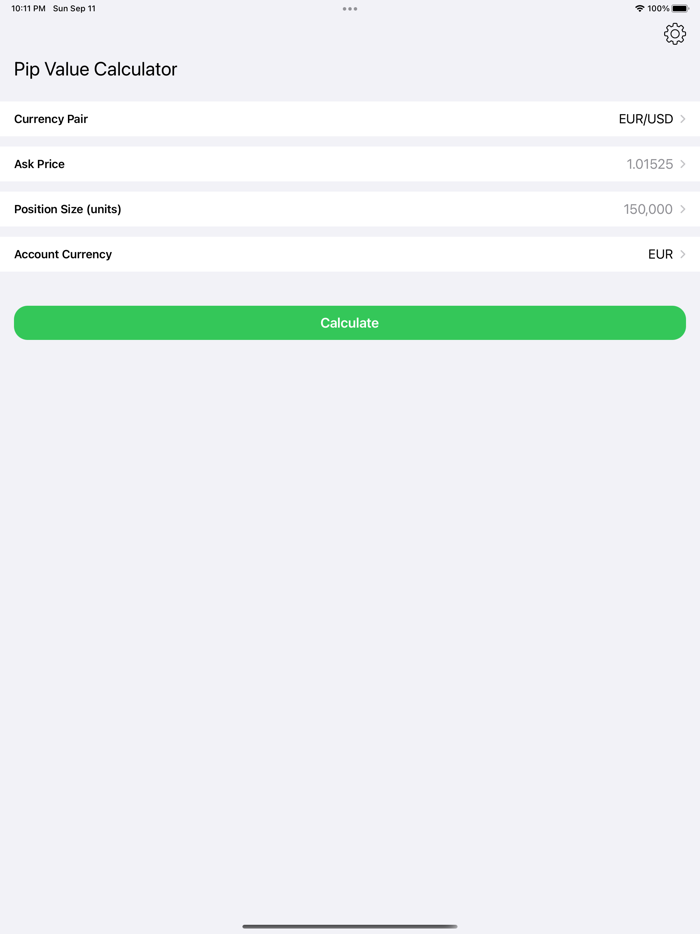 Pip Value Calculator - Forex