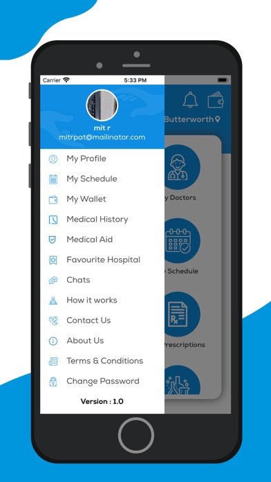 MyCare SA Patient Screenshot
