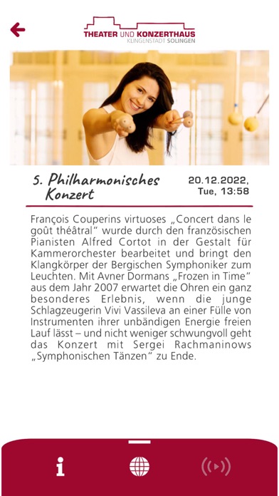 Theater & Konzerthaus SG Screenshot