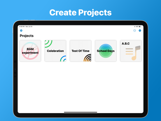 AirChime: Music in the air iPad screenshot 2 - Music app
